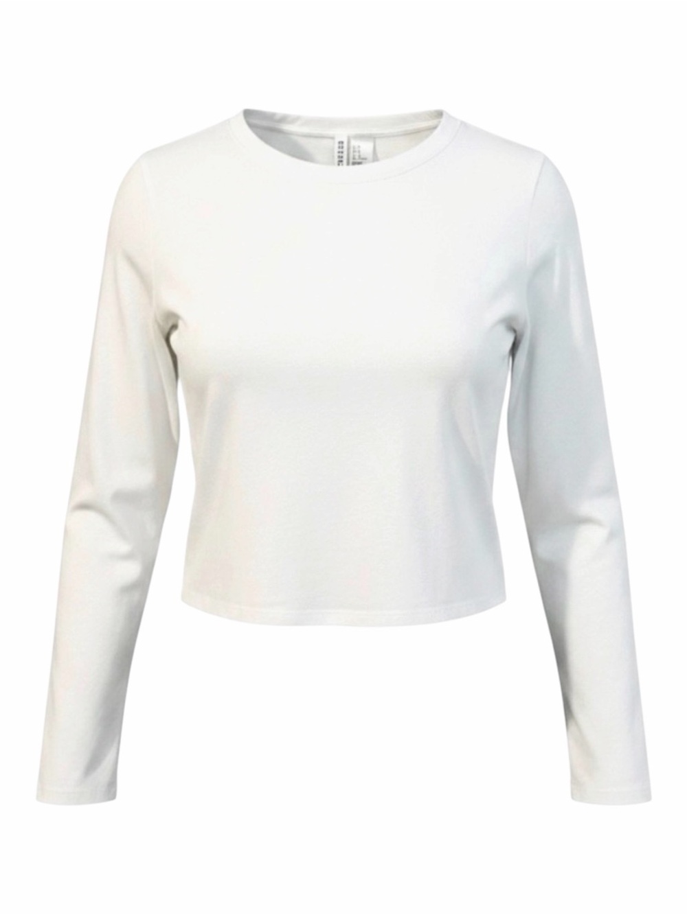 Set of Two H&M Divided Cropped White Cotton Tops Size Medium